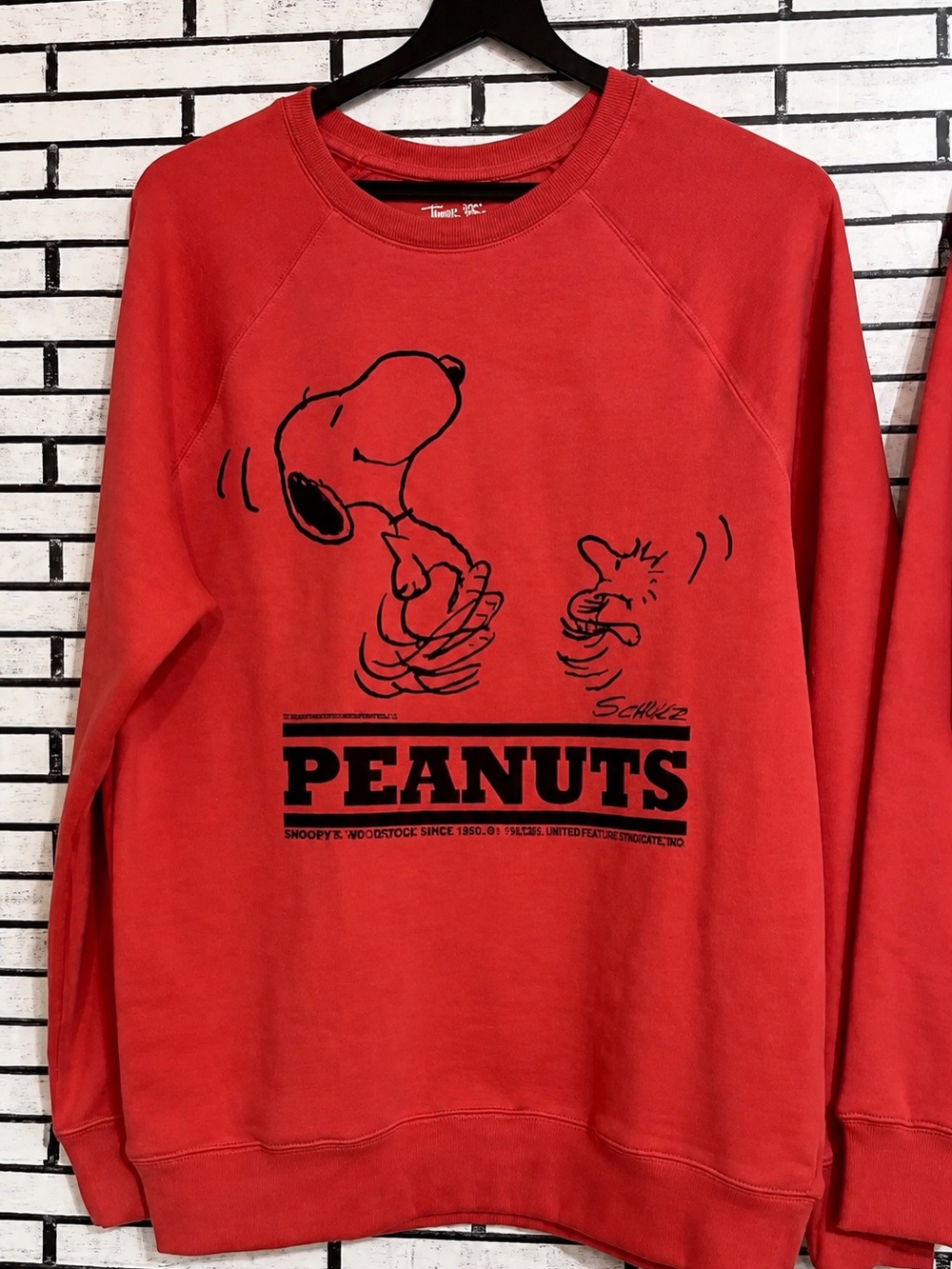 Peanuts Snoopy Red Crewneck Sweatshirt